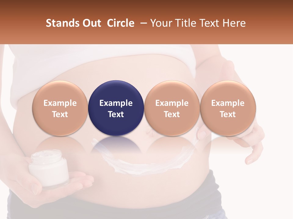 A Pregnant Woman Holding A Bottle Of Pills PowerPoint Template