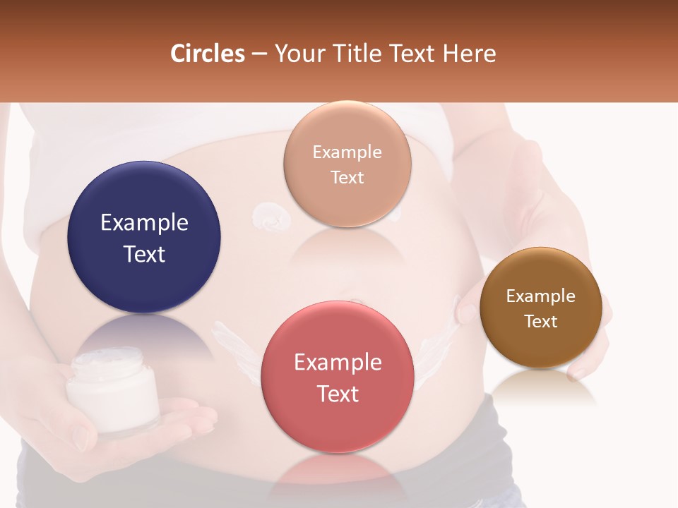 A Pregnant Woman Holding A Bottle Of Pills PowerPoint Template