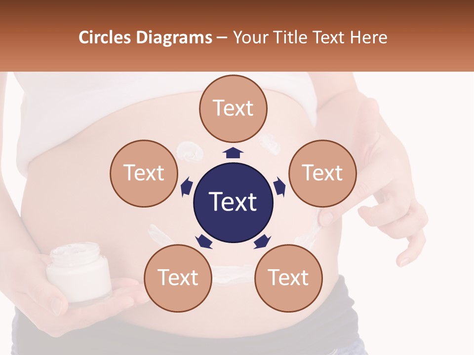 A Pregnant Woman Holding A Bottle Of Pills PowerPoint Template