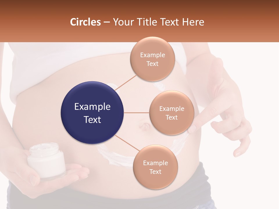 A Pregnant Woman Holding A Bottle Of Pills PowerPoint Template
