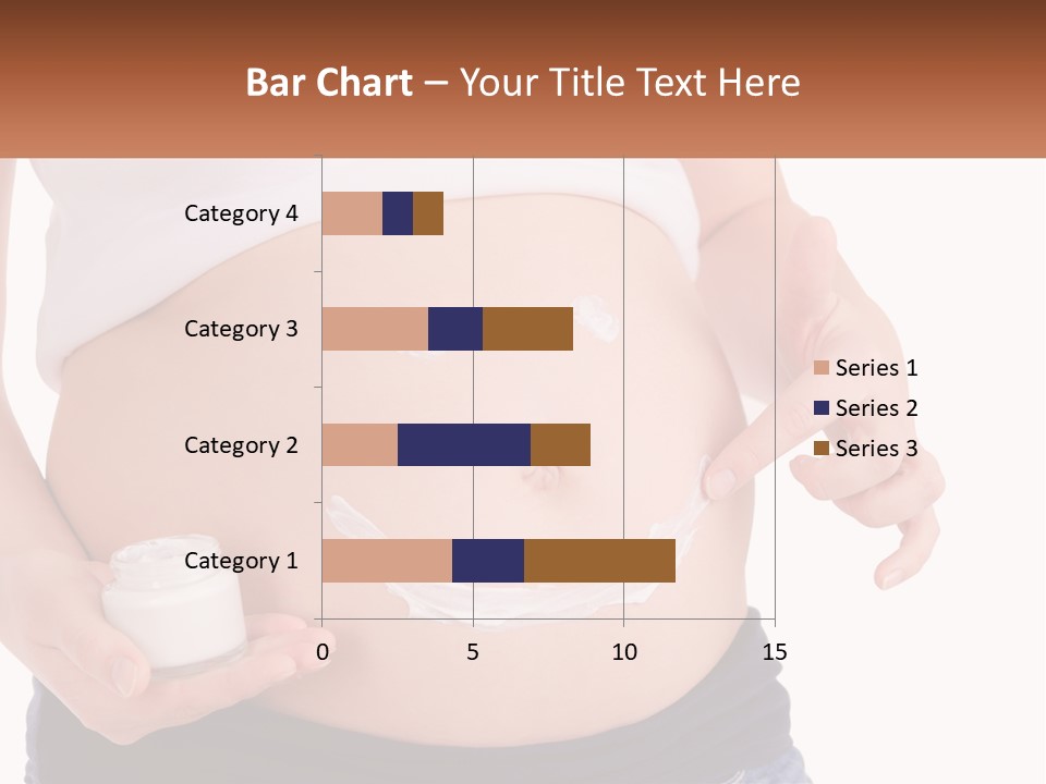 A Pregnant Woman Holding A Bottle Of Pills PowerPoint Template