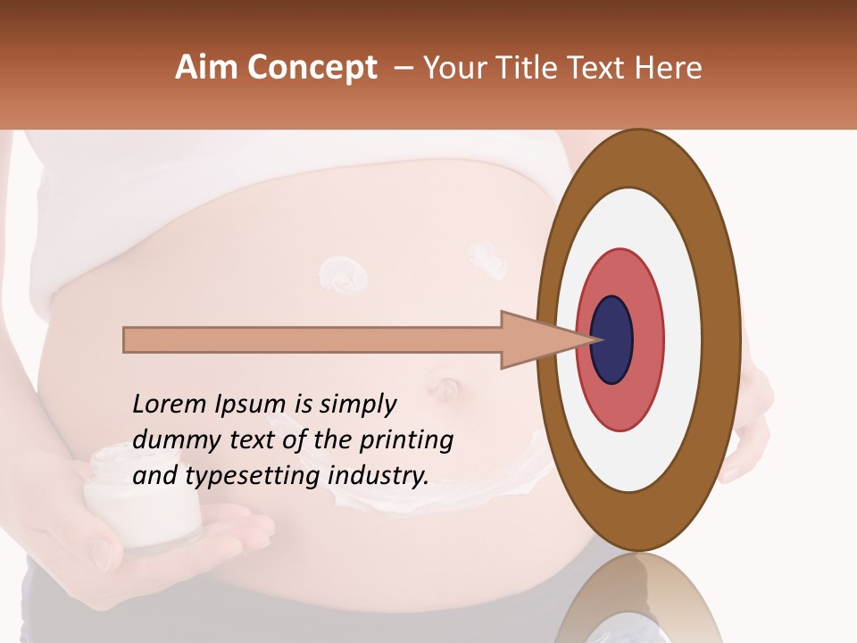 A Pregnant Woman Holding A Bottle Of Pills PowerPoint Template