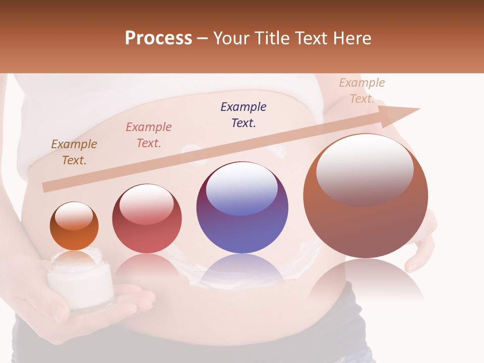 A Pregnant Woman Holding A Bottle Of Pills PowerPoint Template