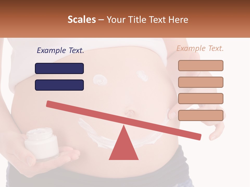 A Pregnant Woman Holding A Bottle Of Pills PowerPoint Template