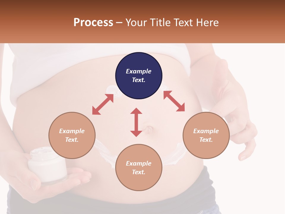 A Pregnant Woman Holding A Bottle Of Pills PowerPoint Template