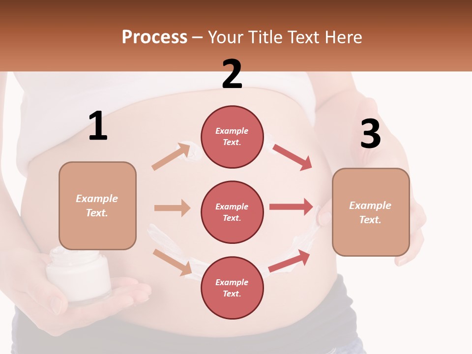 A Pregnant Woman Holding A Bottle Of Pills PowerPoint Template