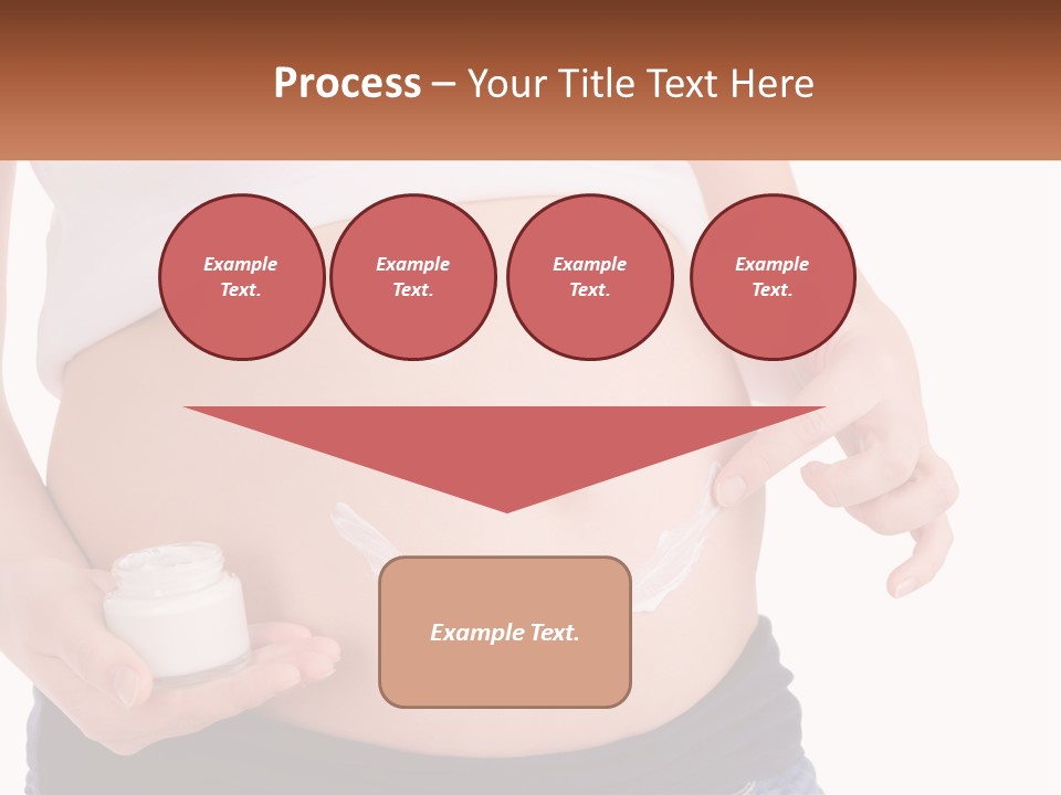 A Pregnant Woman Holding A Bottle Of Pills PowerPoint Template