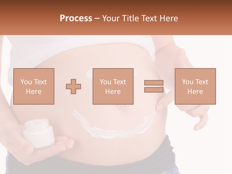 A Pregnant Woman Holding A Bottle Of Pills PowerPoint Template