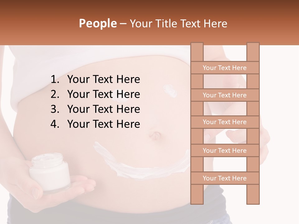 A Pregnant Woman Holding A Bottle Of Pills PowerPoint Template