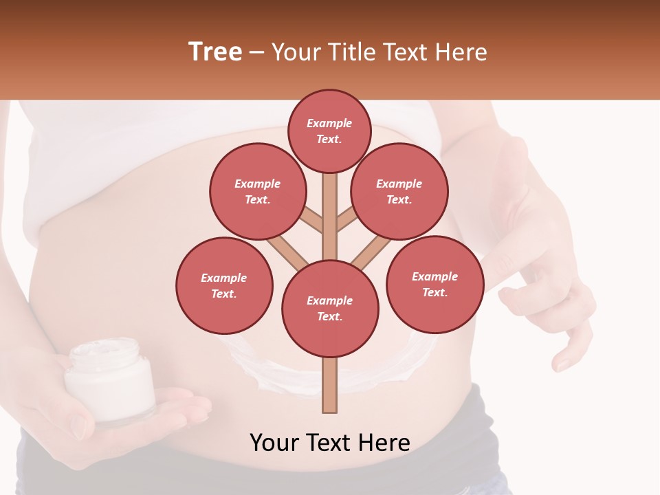 A Pregnant Woman Holding A Bottle Of Pills PowerPoint Template