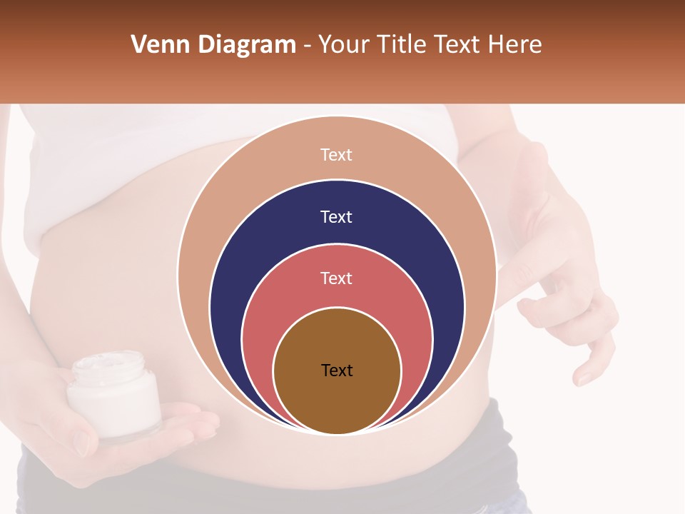 A Pregnant Woman Holding A Bottle Of Pills PowerPoint Template