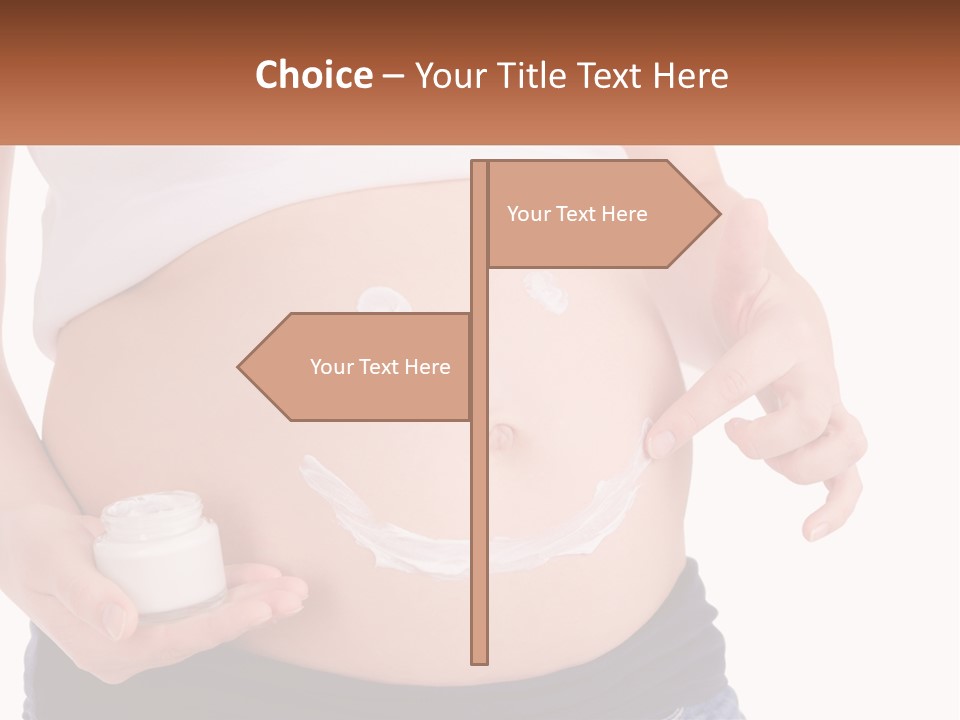 A Pregnant Woman Holding A Bottle Of Pills PowerPoint Template