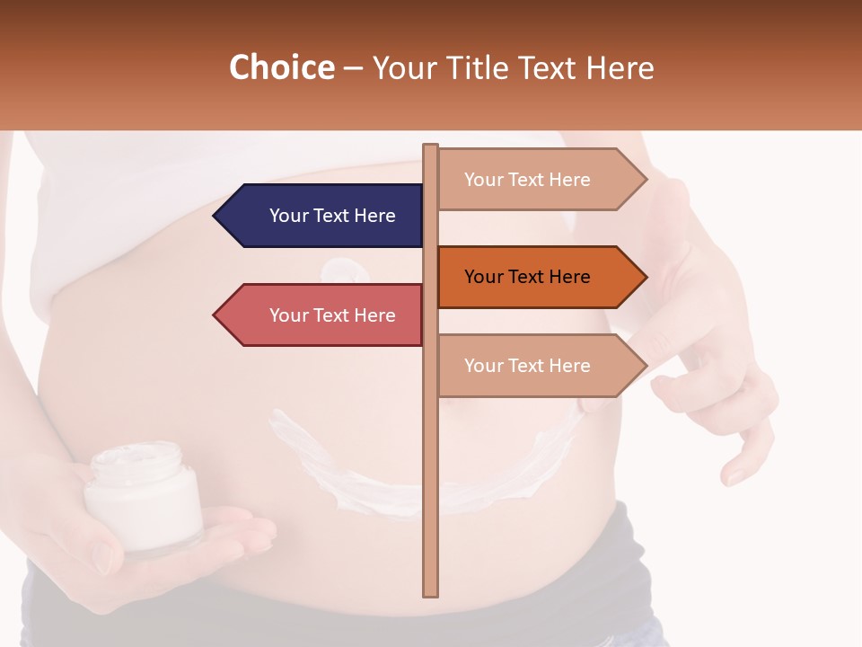 A Pregnant Woman Holding A Bottle Of Pills PowerPoint Template