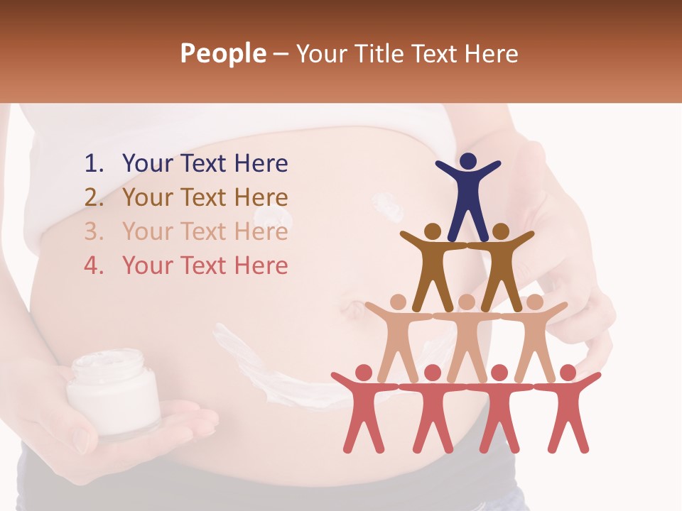 A Pregnant Woman Holding A Bottle Of Pills PowerPoint Template