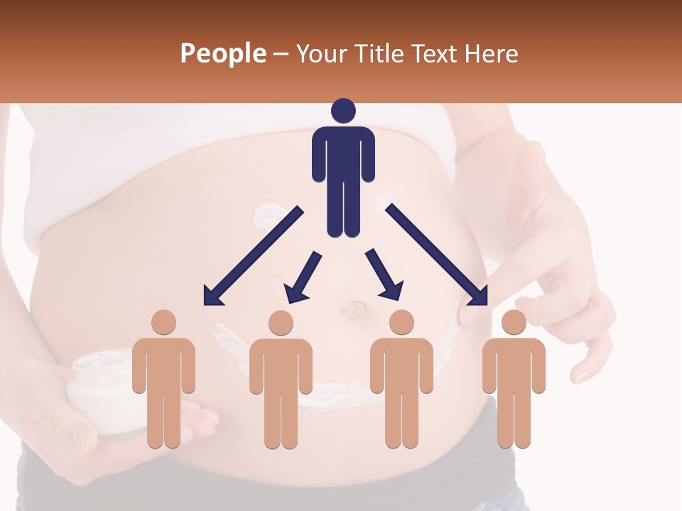 A Pregnant Woman Holding A Bottle Of Pills PowerPoint Template