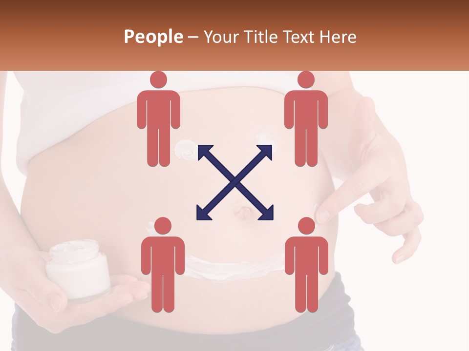 A Pregnant Woman Holding A Bottle Of Pills PowerPoint Template
