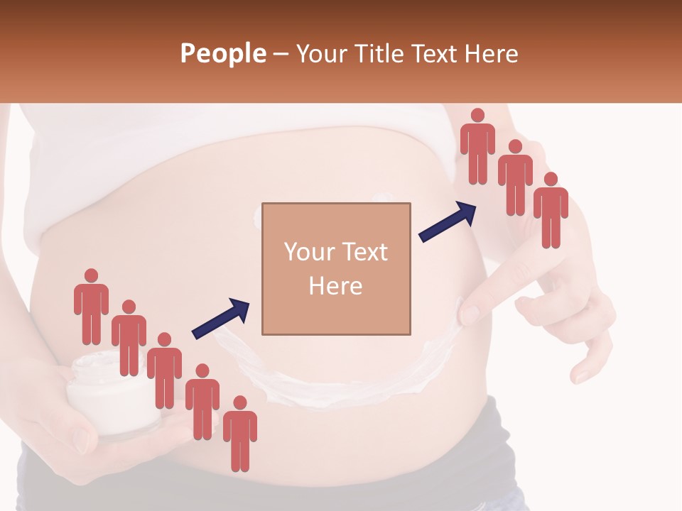 A Pregnant Woman Holding A Bottle Of Pills PowerPoint Template