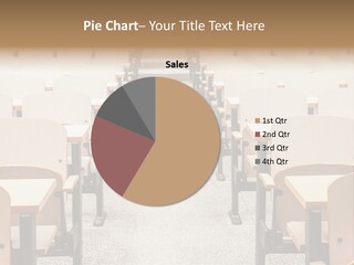 A Room Filled With Lots Of Desks And Chairs PowerPoint Template