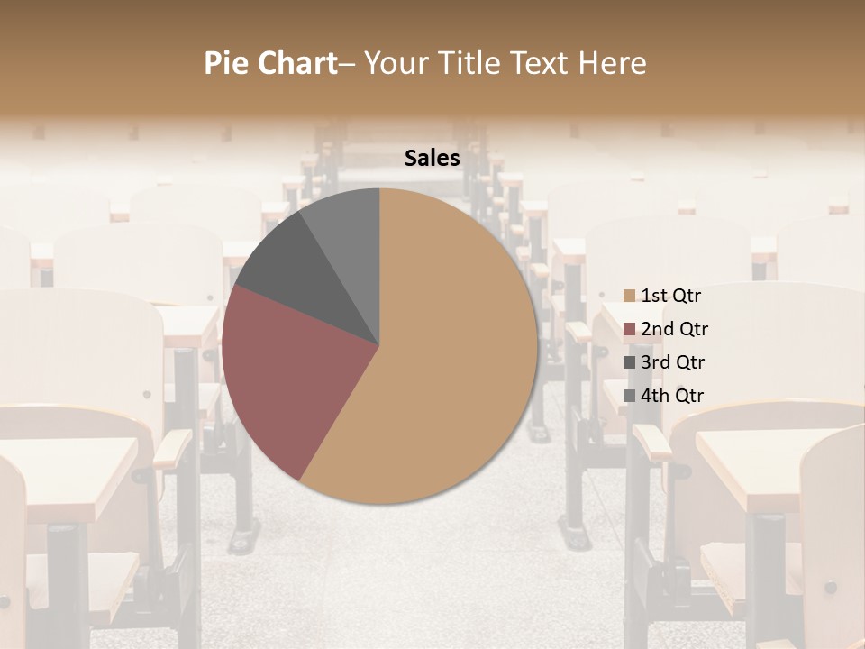 A Room Filled With Lots Of Desks And Chairs PowerPoint Template