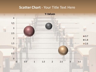 A Room Filled With Lots Of Desks And Chairs PowerPoint Template