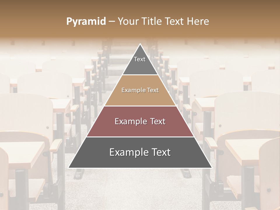 A Room Filled With Lots Of Desks And Chairs PowerPoint Template