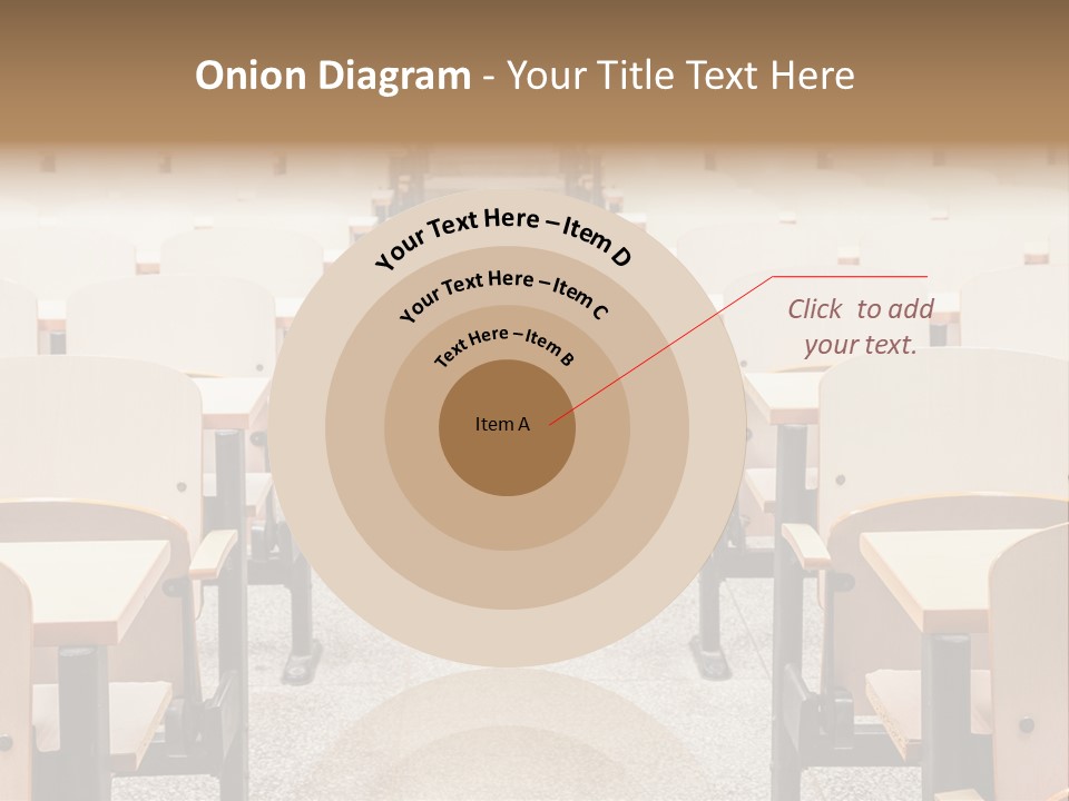A Room Filled With Lots Of Desks And Chairs PowerPoint Template