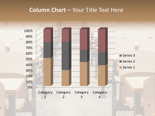 A Room Filled With Lots Of Desks And Chairs PowerPoint Template