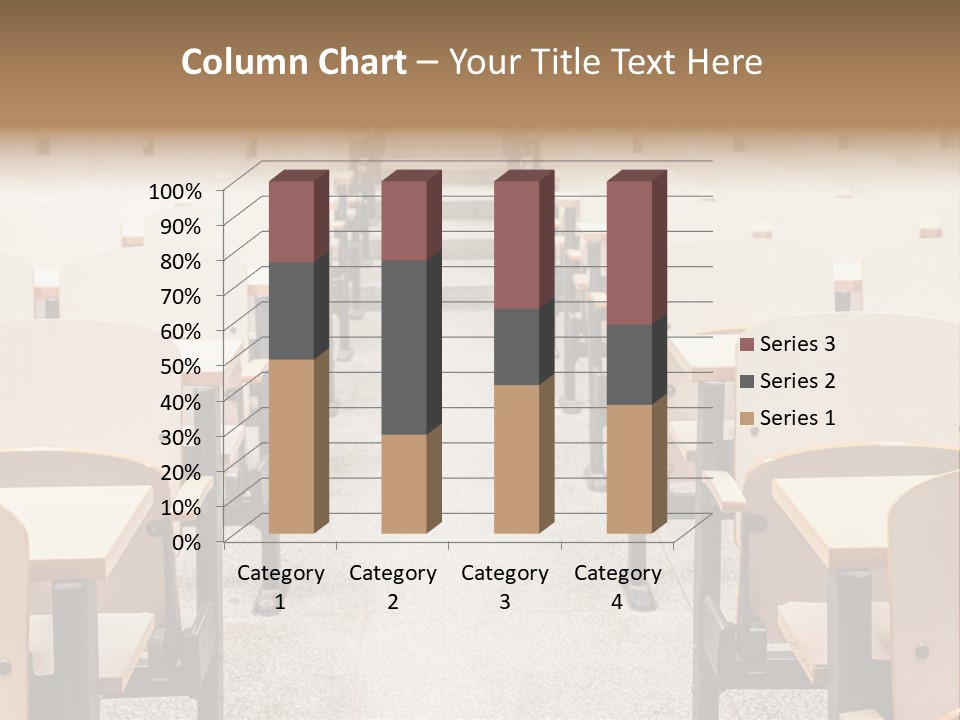 A Room Filled With Lots Of Desks And Chairs PowerPoint Template