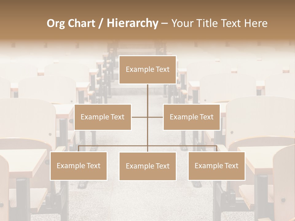 A Room Filled With Lots Of Desks And Chairs PowerPoint Template