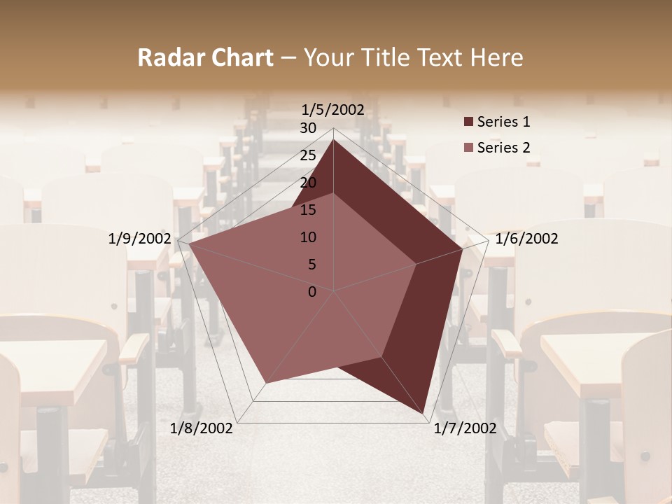 A Room Filled With Lots Of Desks And Chairs PowerPoint Template
