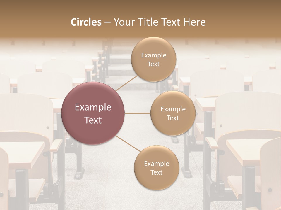A Room Filled With Lots Of Desks And Chairs PowerPoint Template