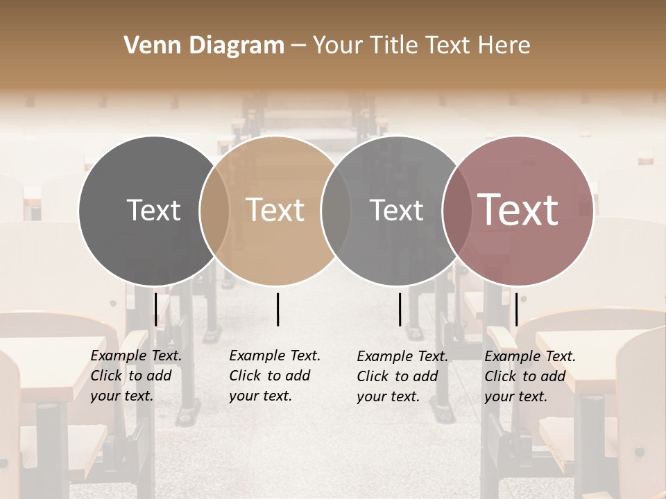 A Room Filled With Lots Of Desks And Chairs PowerPoint Template