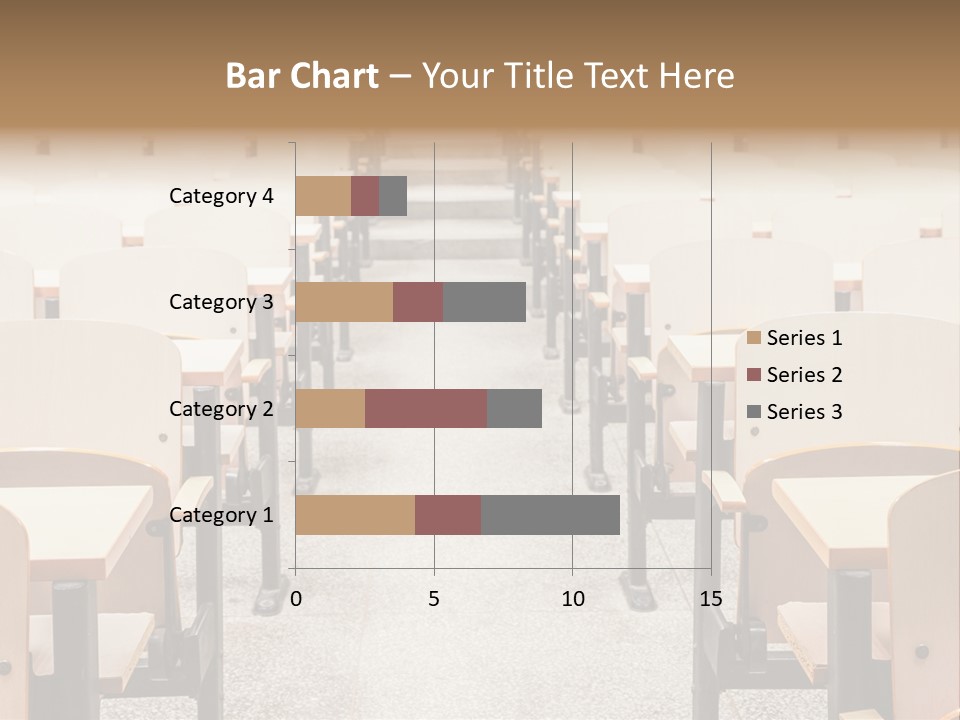 A Room Filled With Lots Of Desks And Chairs PowerPoint Template