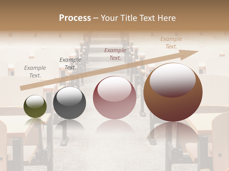 A Room Filled With Lots Of Desks And Chairs PowerPoint Template