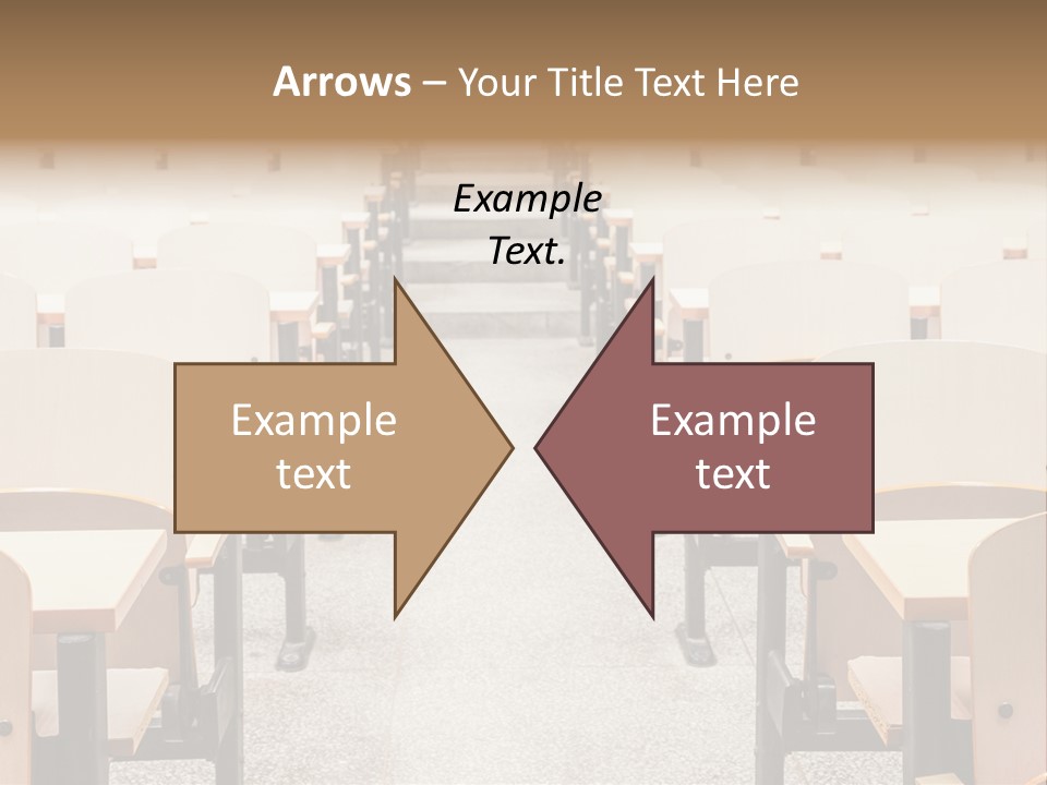 A Room Filled With Lots Of Desks And Chairs PowerPoint Template