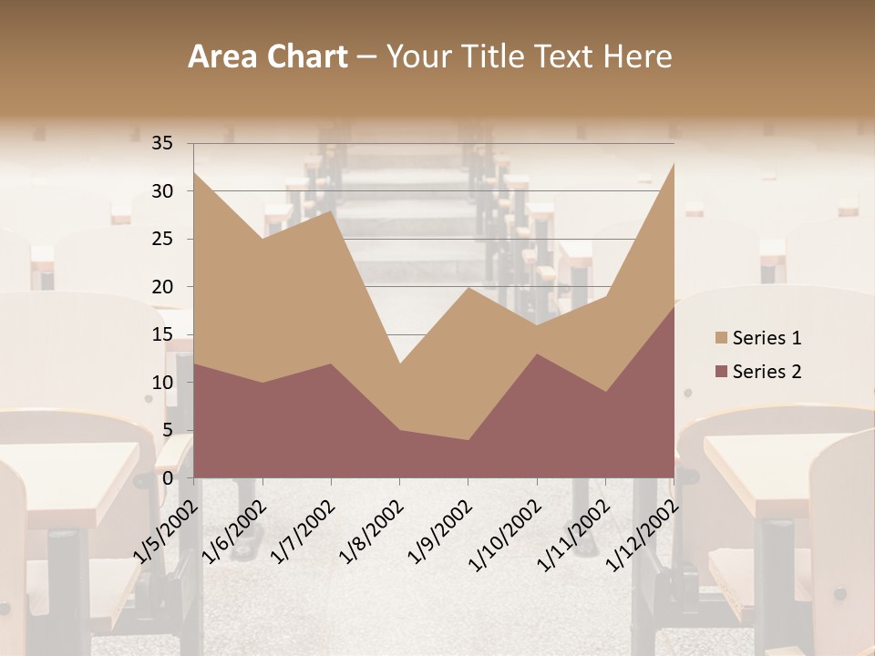 A Room Filled With Lots Of Desks And Chairs PowerPoint Template