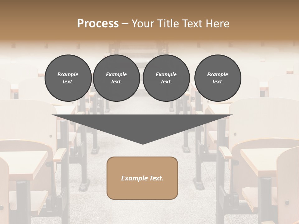 A Room Filled With Lots Of Desks And Chairs PowerPoint Template