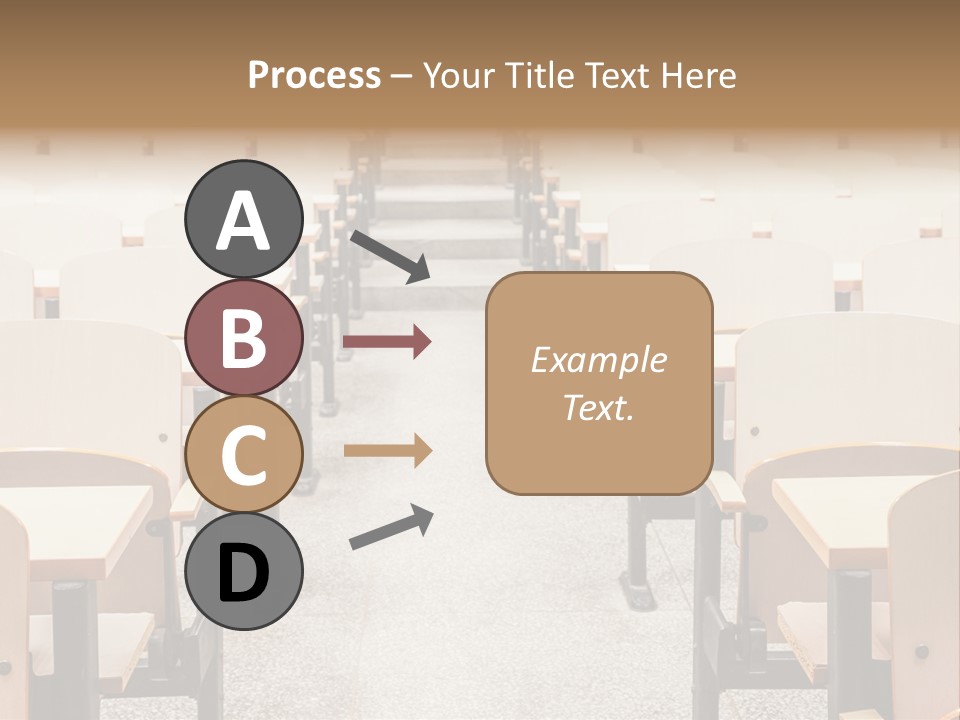 A Room Filled With Lots Of Desks And Chairs PowerPoint Template