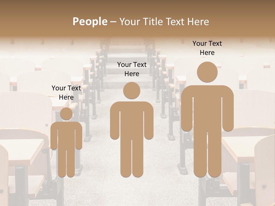 A Room Filled With Lots Of Desks And Chairs PowerPoint Template