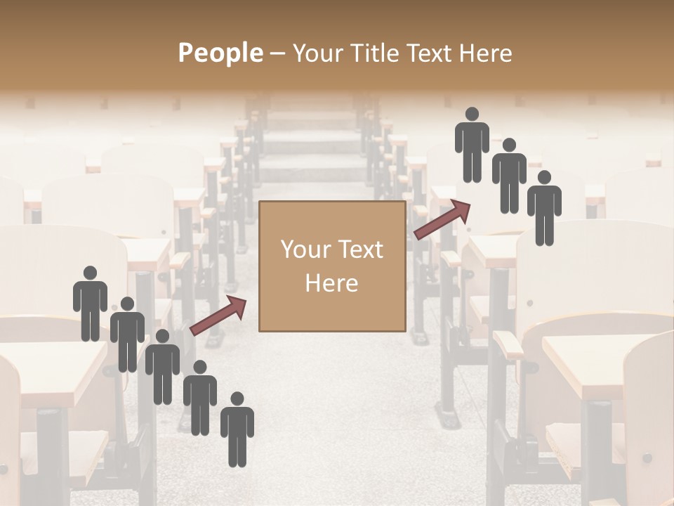 A Room Filled With Lots Of Desks And Chairs PowerPoint Template