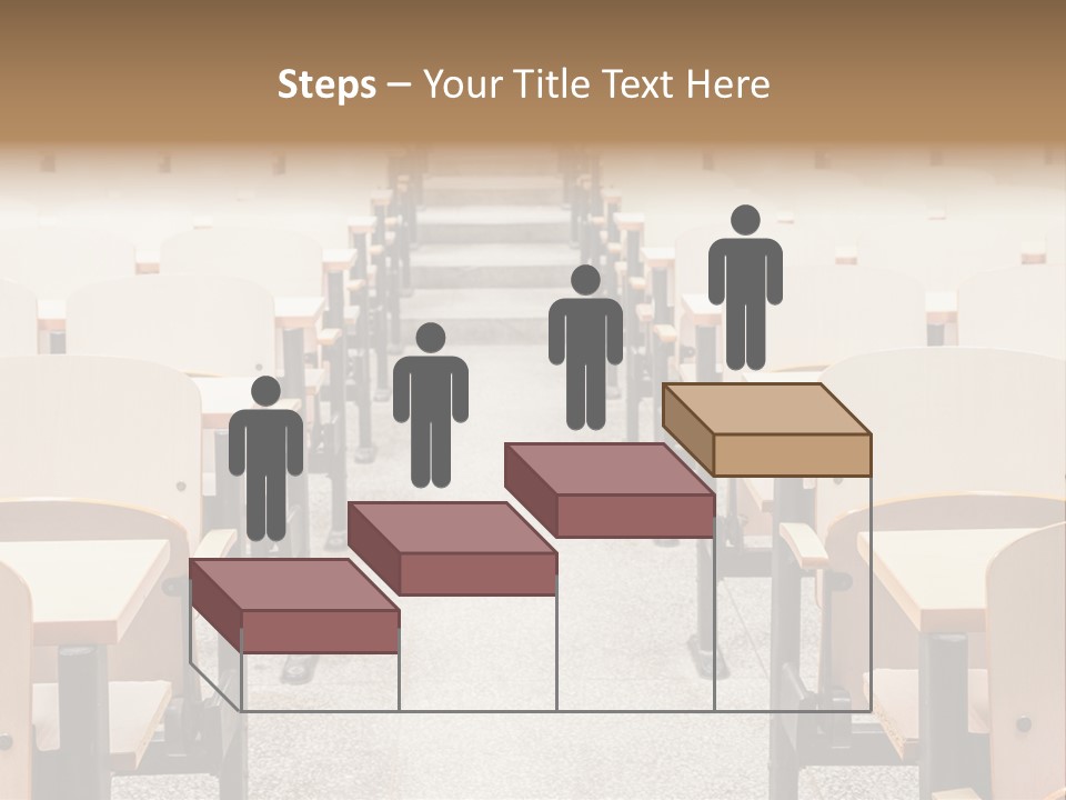 A Room Filled With Lots Of Desks And Chairs PowerPoint Template