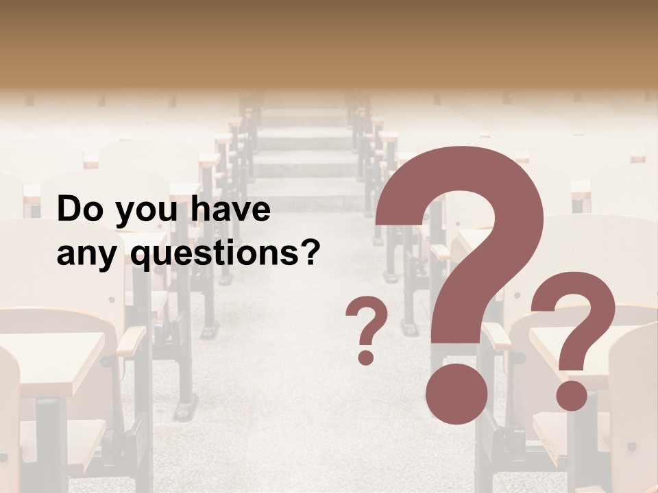 A Room Filled With Lots Of Desks And Chairs PowerPoint Template