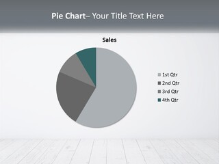 An Empty Room With White Walls And Wooden Floors PowerPoint Template