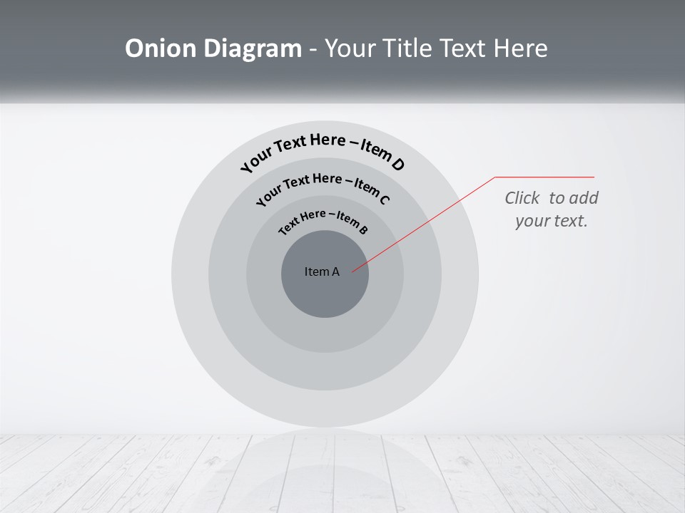 An Empty Room With White Walls And Wooden Floors PowerPoint Template