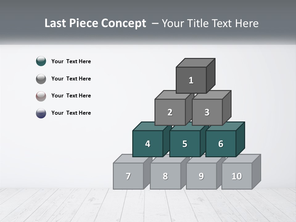 An Empty Room With White Walls And Wooden Floors PowerPoint Template