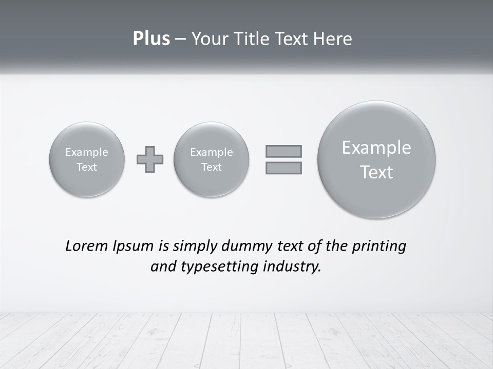An Empty Room With White Walls And Wooden Floors PowerPoint Template