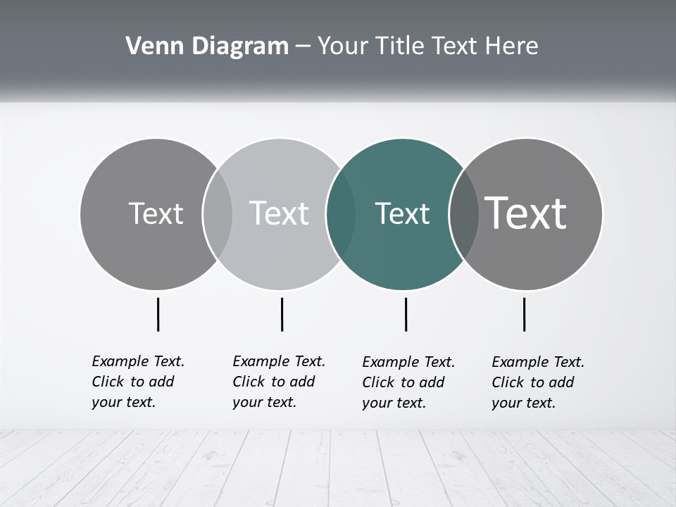 An Empty Room With White Walls And Wooden Floors PowerPoint Template