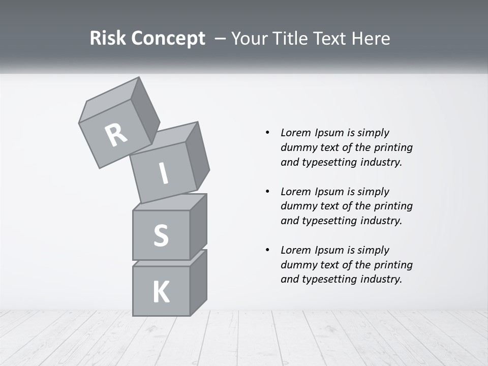 An Empty Room With White Walls And Wooden Floors PowerPoint Template