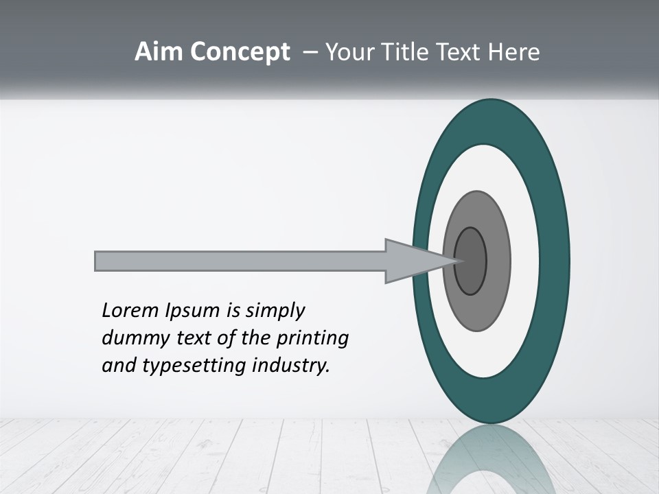An Empty Room With White Walls And Wooden Floors PowerPoint Template