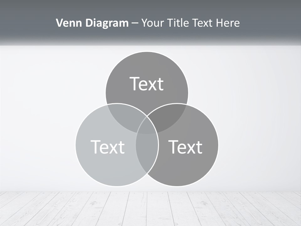 An Empty Room With White Walls And Wooden Floors PowerPoint Template